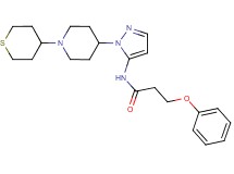 3-phenoxy-N-{1-[1-(tetrahydro-2H-thiopyran-4-yl)-4-piperidinyl]-1H-pyrazol-5-yl}propanamide