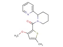 2-{1-[(3-methoxy-5-methyl-2-thienyl)carbonyl]-2-piperidinyl}pyridine