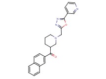 2-naphthyl{1-[(5-pyridin-3-yl-1,3,4-oxadiazol-2-yl)methyl]piperidin-3-yl}methanone