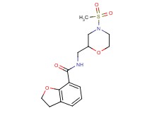 N-{[4-(methylsulfonyl)morpholin-2-yl]methyl}-2,3-dihydro-1-benzofuran-7-carboxamide