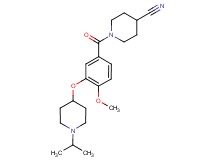 1-{3-[(1-isopropylpiperidin-4-yl)oxy]-4-methoxybenzoyl}piperidine-4-carbonitrile