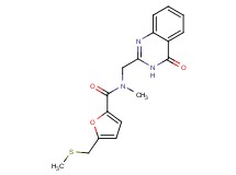 N-methyl-5-[(methylthio)methyl]-N-[(4-oxo-3,4-dihydro-2-quinazolinyl)methyl]-2-furamide