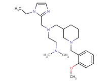 N-[(1-ethyl-1H-imidazol-2-yl)methyl]-N-{[1-(2-methoxybenzyl)-3-piperidinyl]methyl}-N',N'-dimethyl-1,2-ethanediamine