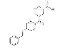1-acetyl-3-{[4-(benzyloxy)-1-piperidinyl]carbonyl}piperidine