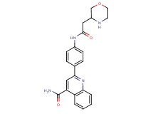 2-{4-[(3-morpholinylacetyl)amino]phenyl}-4-quinolinecarboxamide