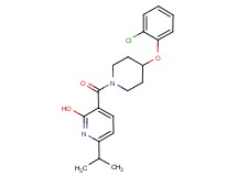 3-{[4-(2-chlorophenoxy)-1-piperidinyl]carbonyl}-6-isopropyl-2-pyridinol
