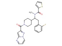 N-{2-(2-fluorophenyl)-1-[1-(pyrazolo[1,5-a]pyrimidin-2-ylcarbonyl)-4-piperidinyl]ethyl}-N-methyl-2-thiophenecarboxamide