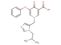 1-[(1-isobutyl-1H-imidazol-5-yl)methyl]-4-oxo-5-phenoxy-1,4-dihydropyridine-3-carboxylic acid