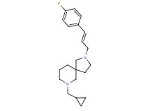 7-(cyclopropylmethyl)-2-[(2E)-3-(4-fluorophenyl)-2-propen-1-yl]-2,7-diazaspiro[4.5]decane