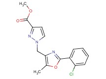 methyl 1-{[2-(2-chlorophenyl)-5-methyl-1,3-oxazol-4-yl]methyl}-1H-pyrazole-3-carboxylate