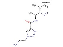 1-(2-aminoethyl)-N-[(1S)-1-(3-methylpyridin-2-yl)ethyl]-1H-1,2,3-triazole-4-carboxamide