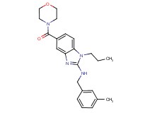N-(3-methylbenzyl)-5-(morpholin-4-ylcarbonyl)-1-propyl-1H-benzimidazol-2-amine