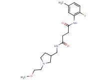 N-(2-fluoro-5-methylphenyl)-N'-{[1-(2-methoxyethyl)pyrrolidin-3-yl]methyl}succinamide