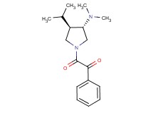 2-[(3S*,4R*)-3-(dimethylamino)-4-isopropylpyrrolidin-1-yl]-2-oxo-1-phenylethanone