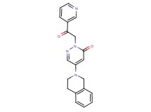 5-(3,4-dihydro-2(1H)-isoquinolinyl)-2-[2-oxo-2-(3-pyridinyl)ethyl]-3(2H)-pyridazinone