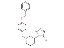 1-[4-(benzyloxy)benzyl]-3-(1H-pyrazol-5-yl)piperidine