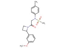 N-{2-[2-(3-methoxyphenyl)azetidin-1-yl]-2-oxoethyl}-N-(4-methylphenyl)methanesulfonamide
