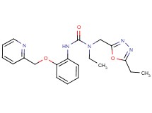 N-ethyl-N-[(5-ethyl-1,3,4-oxadiazol-2-yl)methyl]-N'-[2-(pyridin-2-ylmethoxy)phenyl]urea