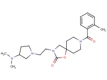 3-{2-[3-(dimethylamino)pyrrolidin-1-yl]ethyl}-8-(2-methylbenzoyl)-1-oxa-3,8-diazaspiro[4.5]decan-2-one