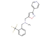 N-methyl-1-[3-(4-pyridinyl)-5-isoxazolyl]-N-[2-(trifluoromethyl)benzyl]methanamine