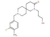 9-(3-fluoro-4-methylbenzyl)-2-(3-hydroxypropyl)-2,9-diazaspiro[5.5]undecan-3-one