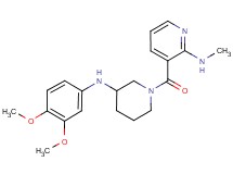 3-({3-[(3,4-dimethoxyphenyl)amino]-1-piperidinyl}carbonyl)-N-methyl-2-pyridinamine