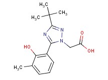[3-tert-butyl-5-(2-hydroxy-3-methylphenyl)-1H-1,2,4-triazol-1-yl]acetic acid