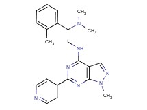 N~1~,N~1~-dimethyl-1-(2-methylphenyl)-N~2~-[1-methyl-6-(4-pyridinyl)-1H-pyrazolo[3,4-d]pyrimidin-4-yl]-1,2-ethanediamine