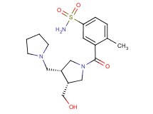 3-{[(3R*,4R*)-3-(hydroxymethyl)-4-(pyrrolidin-1-ylmethyl)pyrrolidin-1-yl]carbonyl}-4-methylbenzenesulfonamide