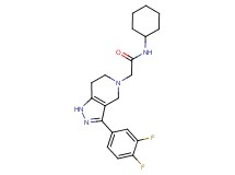 N-cyclohexyl-2-[3-(3,4-difluorophenyl)-1,4,6,7-tetrahydro-5H-pyrazolo[4,3-c]pyridin-5-yl]acetamide