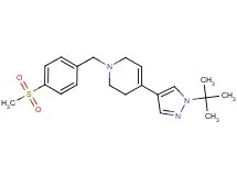 4-(1-tert-butyl-1H-pyrazol-4-yl)-1-[4-(methylsulfonyl)benzyl]-1,2,3,6-tetrahydropyridine