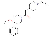 1-[(1-ethyl-4-piperidinyl)acetyl]-4-methoxy-4-phenylpiperidine