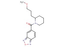 5-{[2-(3-methoxypropyl)-1-piperidinyl]carbonyl}-2,1,3-benzoxadiazole