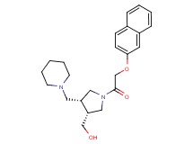 [(3R*,4R*)-1-[(2-naphthyloxy)acetyl]-4-(piperidin-1-ylmethyl)pyrrolidin-3-yl]methanol
