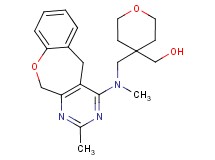 (4-{[methyl(2-methyl-5,11-dihydro[1]benzoxepino[3,4-d]pyrimidin-4-yl)amino]methyl}tetrahydro-2H-pyran-4-yl)methanol
