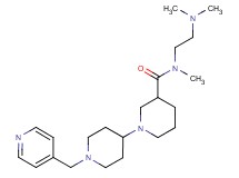 N-[2-(dimethylamino)ethyl]-N-methyl-1'-(pyridin-4-ylmethyl)-1,4'-bipiperidine-3-carboxamide