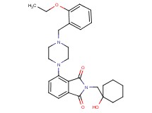 4-[4-(2-ethoxybenzyl)-1-piperazinyl]-2-[(1-hydroxycyclohexyl)methyl]-1H-isoindole-1,3(2H)-dione