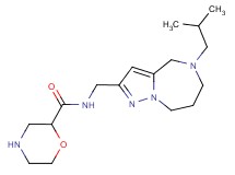 N-[(5-isobutyl-5,6,7,8-tetrahydro-4H-pyrazolo[1,5-a][1,4]diazepin-2-yl)methyl]-2-morpholinecarboxamide dihydrochloride