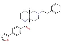 (4aR*,8aS*)-1-[4-(2-furyl)benzoyl]-6-(2-phenylethyl)decahydro-1,6-naphthyridine