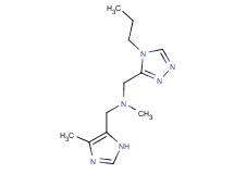 N-methyl-1-(4-methyl-1H-imidazol-5-yl)-N-[(4-propyl-4H-1,2,4-triazol-3-yl)methyl]methanamine
