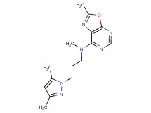 N-[3-(3,5-dimethyl-1H-pyrazol-1-yl)propyl]-N,2-dimethyl[1,3]oxazolo[5,4-d]pyrimidin-7-amine