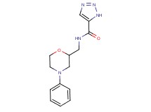 N-[(4-phenyl-2-morpholinyl)methyl]-1H-1,2,3-triazole-5-carboxamide