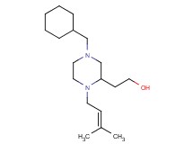 2-[4-(cyclohexylmethyl)-1-(3-methyl-2-buten-1-yl)-2-piperazinyl]ethanol