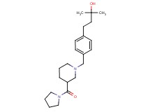 2-methyl-4-(4-{[3-(1-pyrrolidinylcarbonyl)-1-piperidinyl]methyl}phenyl)-2-butanol