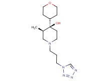 (3R*,4R*)-3-methyl-4-(tetrahydro-2H-pyran-4-yl)-1-[3-(1H-tetrazol-1-yl)propyl]-4-piperidinol