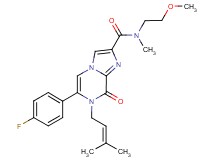 6-(4-fluorophenyl)-N-(2-methoxyethyl)-N-methyl-7-(3-methylbut-2-en-1-yl)-8-oxo-7,8-dihydroimidazo[1,2-a]pyrazine-2-carboxamide