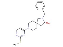 2-benzyl-8-[2-(methylthio)-4-pyrimidinyl]-2,8-diazaspiro[4.5]decan-3-one