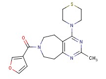 7-(3-furoyl)-2-methyl-4-thiomorpholin-4-yl-6,7,8,9-tetrahydro-5H-pyrimido[4,5-d]azepine