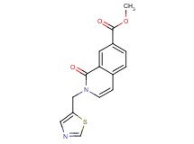 methyl 1-oxo-2-(1,3-thiazol-5-ylmethyl)-1,2-dihydroisoquinoline-7-carboxylate