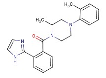 1-[2-(1H-imidazol-2-yl)benzoyl]-2-methyl-4-(2-methylphenyl)piperazine